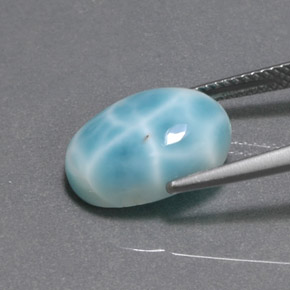 Larimar Gemstone in 14 x 10 mm (calibrated) Size for Sale, Larimar Stone in Blue Green Color