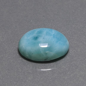 6.54 ct Green Larimar Stone, Natural Larimar in Oval Cabochon Shape for Sale