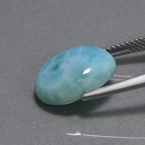 Larimar Gemstone in 14 x 10 mm (calibrated) Size for Sale, Larimar Stone in Blue Green Color
