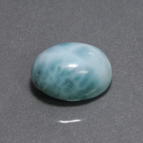 8.07 ct Green Larimar Stone, Natural Larimar in Oval Cabochon Shape for Sale
