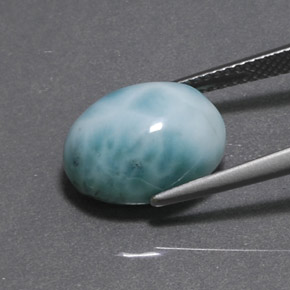 Larimar Gemstone in 13.4 x 10.1 mm Size for Sale, Larimar Stone in Blue Green Color