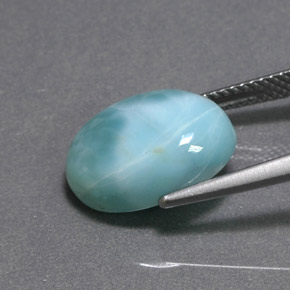 Larimar Gemstone in 14 x 10 mm (calibrated) Size for Sale, Larimar Stone in Blue Green Color