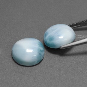 Larimar Gemstone in 12 mm (calibrated) Size for Sale, Larimar Stone in Blue Green Color