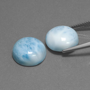 Larimar Gemstone in 12 mm (calibrated) Size for Sale, Larimar Stone in Green Blue Color