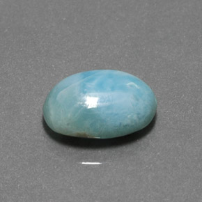 5.86 ct Blue Larimar Stone, Natural Larimar in Oval Cabochon Shape for Sale