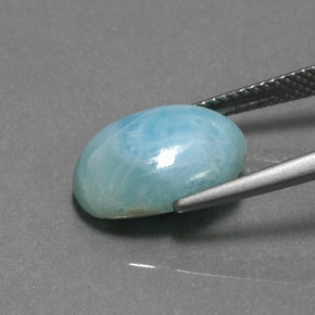 Larimar Gemstone in 14 x 10 mm (calibrated) Size for Sale, Larimar Stone in Blue Color