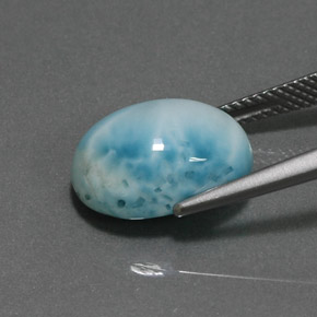 Larimar Gemstone in 14 x 10 mm (calibrated) Size for Sale, Larimar Stone in Blue Color