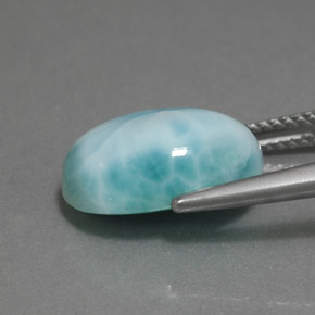 Larimar Gemstone in 14 x 10 mm (calibrated) Size for Sale, Larimar Stone in Blue Green Color