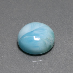 7.17 ct Blue Larimar Stone, Natural Larimar in Round Cabochon Shape for Sale