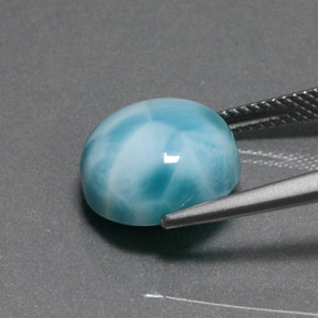 Larimar Gemstone in 12 mm (calibrated) Size for Sale, Larimar Stone in Blue Green Color