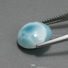 Larimar Gemstone in 11 mm (calibrated) Size for Sale, Larimar Stone in Blue Green Color