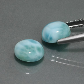Larimar Gemstone in 10 mm (calibrated) Size for Sale, Larimar Stone in Green Blue Color