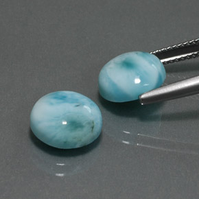 Larimar Gemstone in 10 mm (calibrated) Size for Sale, Larimar Stone in Green Blue Color