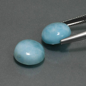 Larimar Gemstone in 10 mm (calibrated) Size for Sale, Larimar Stone in Blue Color
