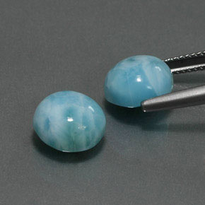 Larimar Gemstone in 10 mm (calibrated) Size for Sale, Larimar Stone in Blue Color
