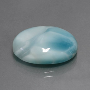15.28 ct Blue Larimar Stone, Natural Larimar in Oval Cabochon Shape for Sale