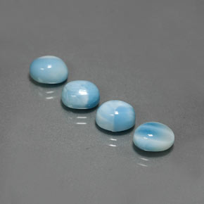 10.29 ct Blue Larimar Gemstone, Larimar Gem in Oval Cabochon Shape for Sale.
