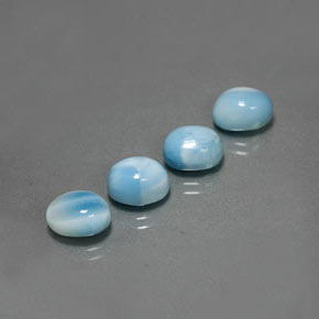 10.29 ct Blue Larimar Stone, Natural Larimar in Oval Cabochon Shape for Sale