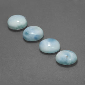 9.00 ct Blue Larimar Stone, Natural Larimar in Oval Cabochon Shape for Sale