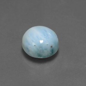 4.41 ct Blue Larimar Stone, Natural Larimar in Round Cabochon Shape for Sale