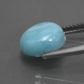 Larimar Gemstone in 10 x 8.6 mm Size for Sale, Larimar Stone in Blue Color