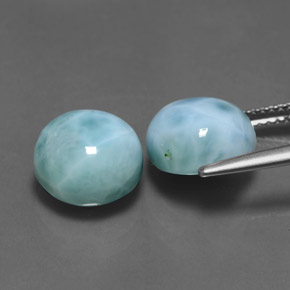 Larimar Gemstone in 10 mm (calibrated) Size for Sale, Larimar Stone in Blue Color