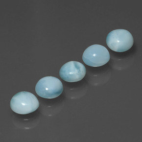 2.17 ct Blue Larimar Stone, Natural Larimar in Round Cabochon Shape for Sale