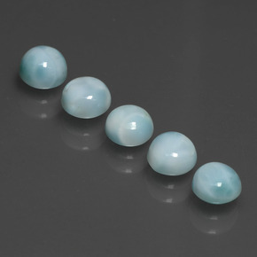 Larimar Gemstone in 5 mm (calibrated) Size for Sale, Larimar Stone in Blue Color