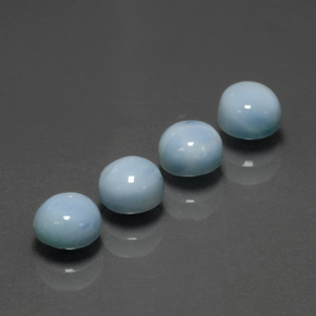 2.98 ct Blue Larimar Stone, Natural Larimar in Round Cabochon Shape for Sale