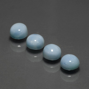 Larimar Gemstone in 5.2 mm Size for Sale, Larimar Stone in Blue Color