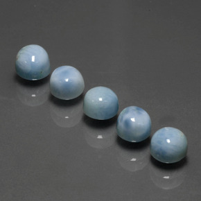 Larimar Gemstone in 5 mm (calibrated) Size for Sale, Larimar Stone in Blue Color