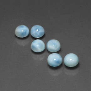 Larimar Gemstone in 5 mm (calibrated) Size for Sale, Larimar Stone in Blue Color