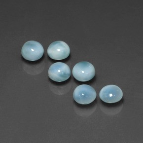 Larimar Gemstone in 5 mm (calibrated) Size for Sale, Larimar Stone in Blue Color