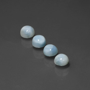 2.79 ct Blue Larimar Gemstone, Larimar Gem in Round Cabochon Shape for Sale.