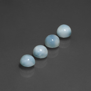 3.02 ct Blue Larimar Stone, Natural Larimar in Round Cabochon Shape for Sale