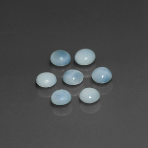 Larimar Gemstone in 4.7 mm Size for Sale, Larimar Stone in Blue Color