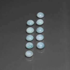 4.27 ct Blue Larimar Stone, Natural Larimar in Round Cabochon Shape for Sale
