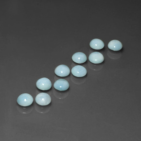 Larimar Gemstone in 5 mm (calibrated) Size for Sale, Larimar Stone in Blue Color
