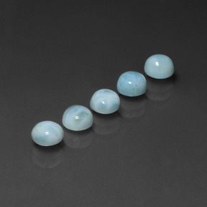 3.09 ct Blue Larimar Stone, Natural Larimar in Round Cabochon Shape for Sale