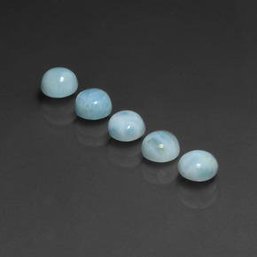 Larimar Gemstone in 5 mm (calibrated) Size for Sale, Larimar Stone in Blue Color