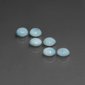 Larimar Gemstone in 5 mm (calibrated) Size for Sale, Larimar Stone in Blue Color