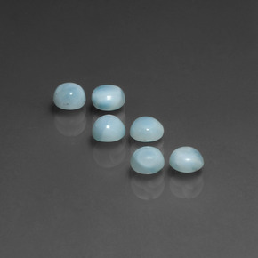 Larimar Gemstone in 4.5 mm Size for Sale, Larimar Stone in Blue Color