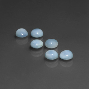 2.86 ct Blue Larimar Gemstone, Larimar Gem in Round Cabochon Shape for Sale.