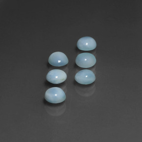 2.86 ct Blue Larimar Stone, Natural Larimar in Round Cabochon Shape for Sale