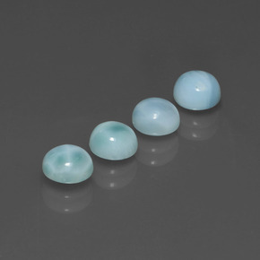 2.72 ct Blue Larimar Stone, Natural Larimar in Round Cabochon Shape for Sale