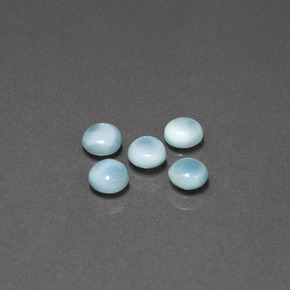 1.94 ct Blue Larimar Stone, Natural Larimar in Round Cabochon Shape for Sale