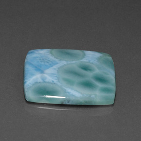 13.07 ct Blue Larimar Stone, Natural Larimar in Square Cabochon Shape for Sale