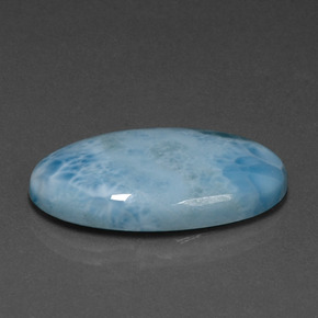 17.93 ct Blue Larimar Stone, Natural Larimar in Oval Cabochon Shape for Sale