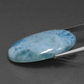 Larimar Gemstone in 26.9 x 15.8 mm Size for Sale, Larimar Stone in Medium Blue Color