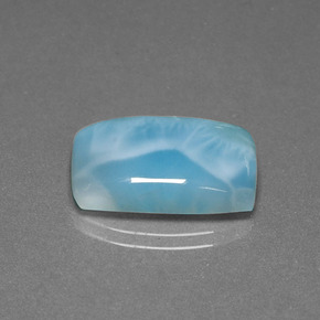 11.61 ct Green Larimar Stone, Natural Larimar in Cushion Cabochon Shape for Sale